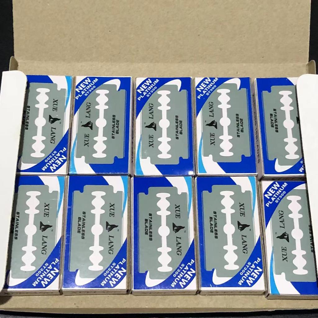 Barber Old Manual Razor Men's Facial Shavers Barbershop Styling Accessories Stainless Steel Double-Ended Blades