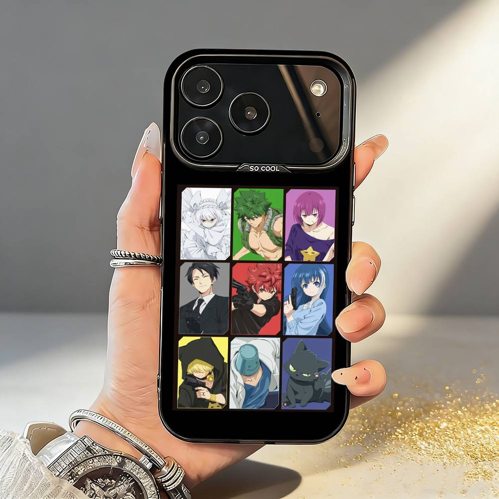 

Night S-Sakuras Big Operation Phone Case For iPhone17,16,15,14,13,12,11,Pro,MAX Gray Matte Silicone Black Cover iPhone16plus