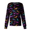 Women's Casual Long Sleeve Single Breasted  Printed Dry-nurse Top