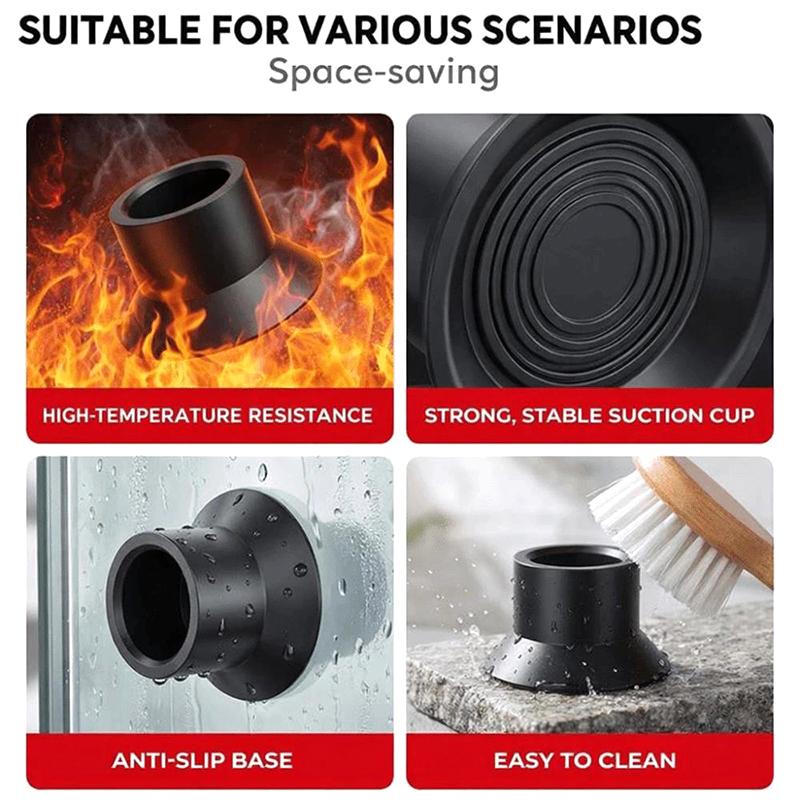 4Pcs Universal Gas Stove Foot Mat Suction Cup Wear-Resistant Gas Stove Non-Slip Pad Replacement Silent Jumping Bed Foot Covers