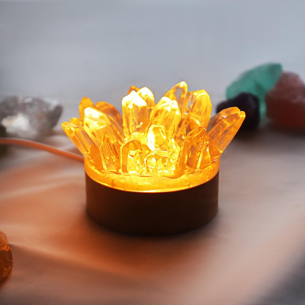 Natural Crystal Night Light Crystal Original Stone Creative Bed Bedroom Sleeping Atmosphere Stone Crafts