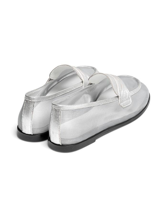 Pennyplate Women'S Silver Mesh Low Loafers