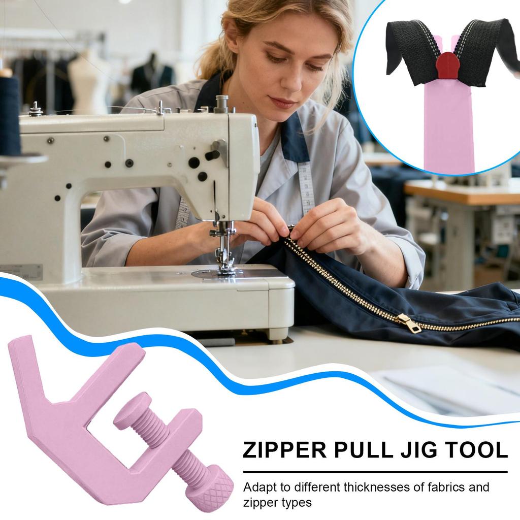 Zipper Pull Jig Tool Handy Manual Fastener Zipper Pull Tool For Crafting Repair Pants Dress Clothes Garment Jackets Bag