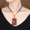 Nepalese Ebony Amulet Necklace Men's and Women's Retro Simple Short Collarbone Chain Cotton and Linen Clothes Accessories