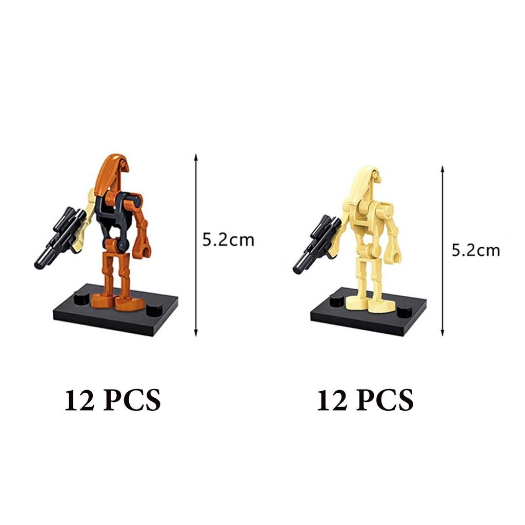 Star Wars Battle Droid Σετ Παιχνιδιών Φιγούρας Δράσης, 25 Κομμάτια Δομικά Παιχνίδια για Παιδιά, Συλλεκτικό Δώρο για Αγόρια