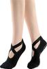 Yoga Hot Yoga Red [Win.Deeper] Socks, Ballet, Pilates, Anti-Slip, Women's, Wear, Women's, 21-26cm, 3-Pair Set, (2 Black/2 Gray)