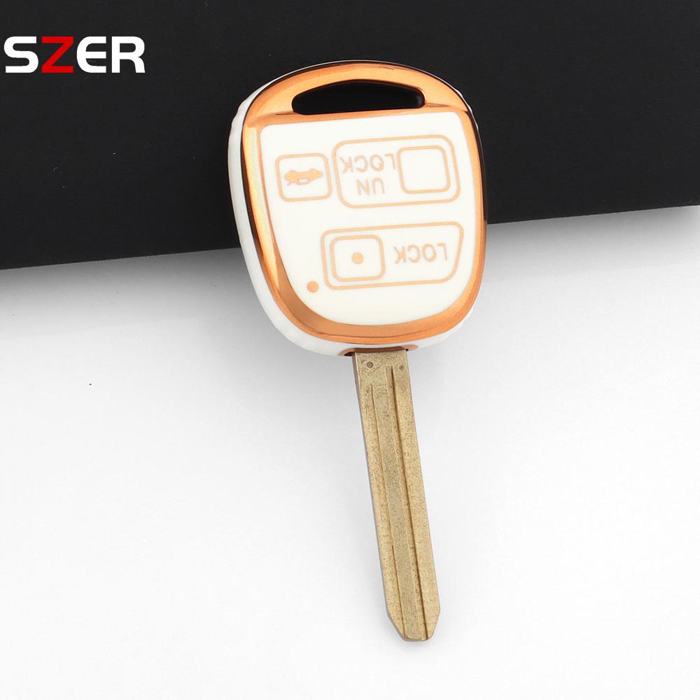 New For Toyota Fj Cruiser Land Yaris Echo For Lexus Es Gs Ls Is Rx Sc Lx Rx400H Keychain Tpu Car Key Case Protect Cover