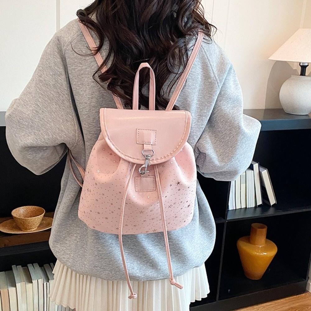 Fashion Y2k Women Backpack Star Large Capacity Travel Backpack Lightweight Schoolbags Schoolbags