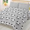 Cartoon Kawaii Panda Duvet Cover Bed Bedding Set Home Textile Quilt Cover Pillowcases Bedroom Double Bedding Set No Sheet