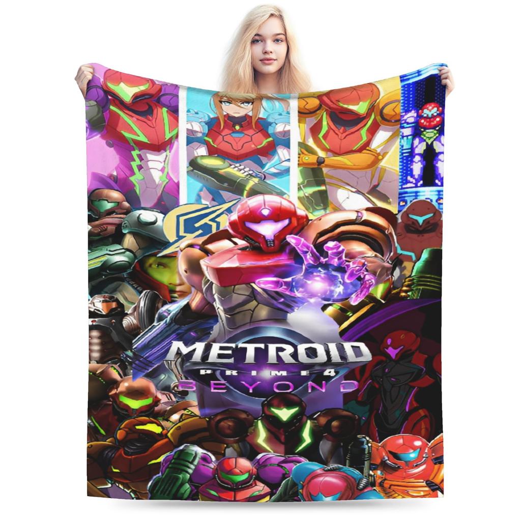 Metroids hero game Blanket Ultra-Soft Fleece Cozy Gifts  Throw Blankets Rug Piece
