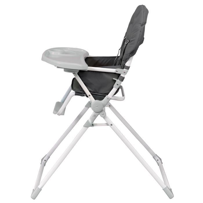 BAMBISOL Fixed High Chair with Depth-adjustable Tablet, Gray