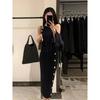 2025 Autumn/Winter Women's Chic Black Dress Set