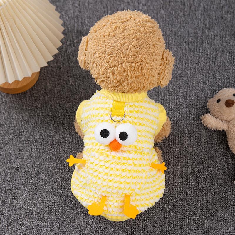Clearance Promotion Winter Dog Fleece Vest Cute Animal Pineapple Fleece Dog Vest Thick Can Trace Autumn and Winter