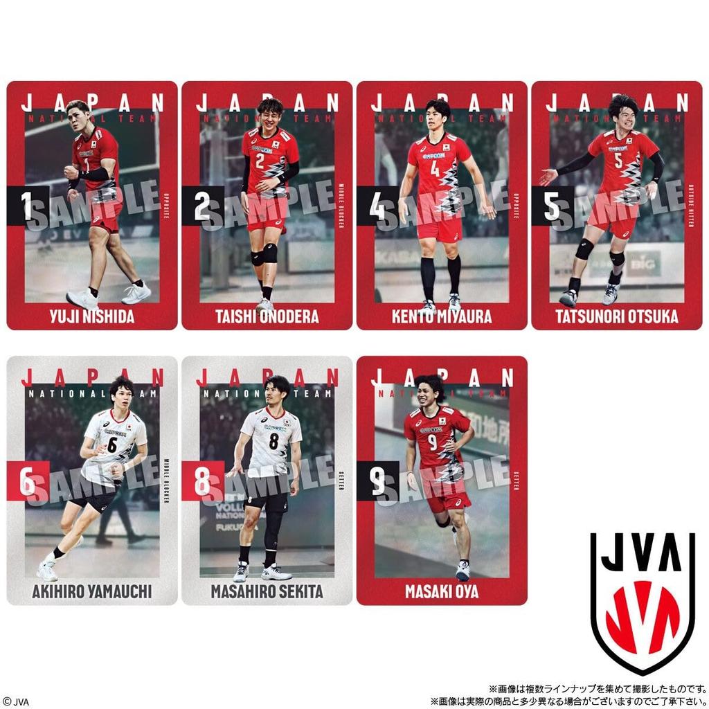 Bandai JAPAN NATIONAL VOLLEYBALL TEAM Twin Wafers 2025 (20 Pieces, Box)
