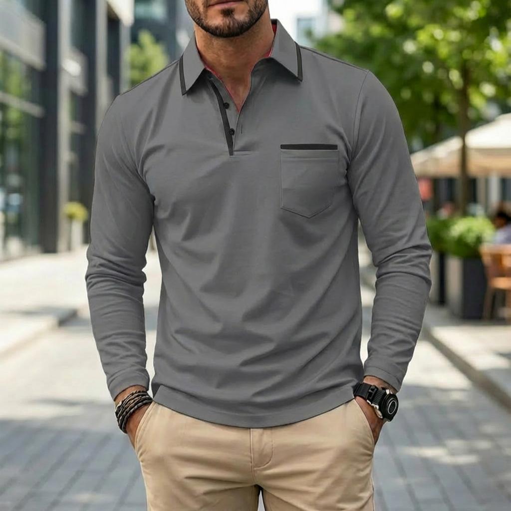 Men's Colorblock Long Sleeve Tops Men's Casual Fashion Long Sleeve Tops