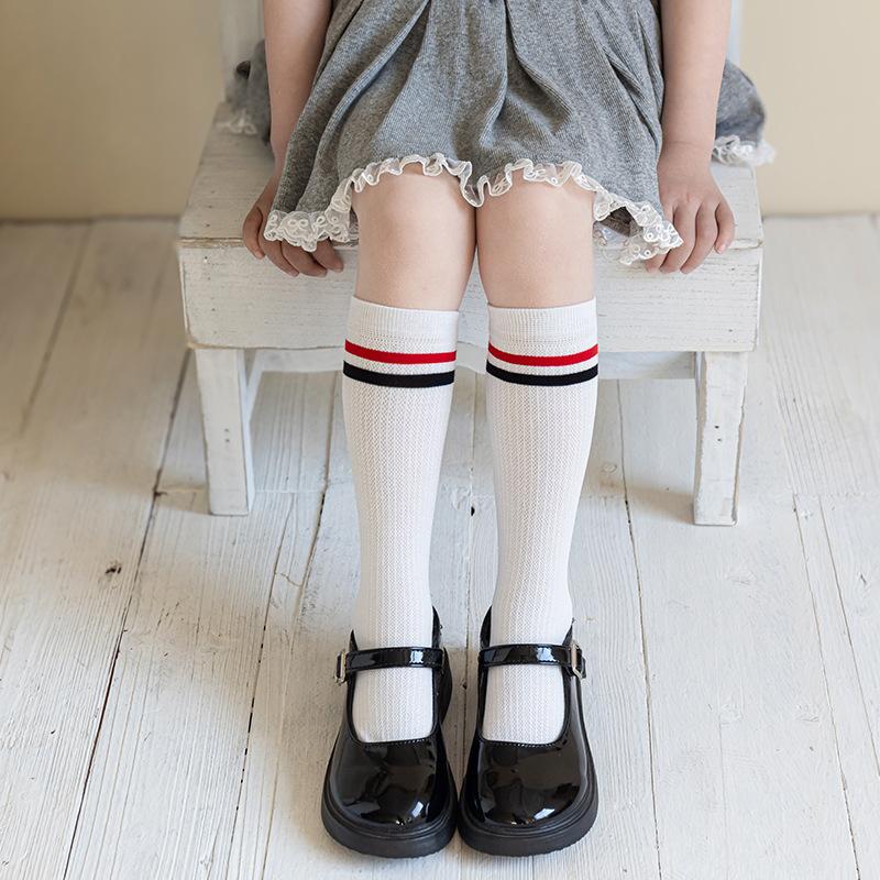 

Children s Socks Spring and Summer Striped Pile Pile Socks Korean College Style Boys and Girls Spring and Autumn Boneless Cotton Socks