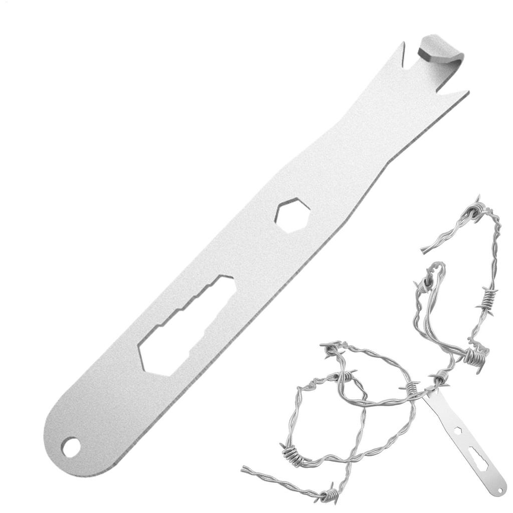 Fencing Tools for Barb Wire Cable Fixer Tightener Stainless Steel Barb Wire Twisting Tool with Hexagonal Holes for High-Strength