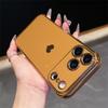 For iPhone 17 Pro Max Case TPU Phone Back Cover Electroplating Heart Pattern