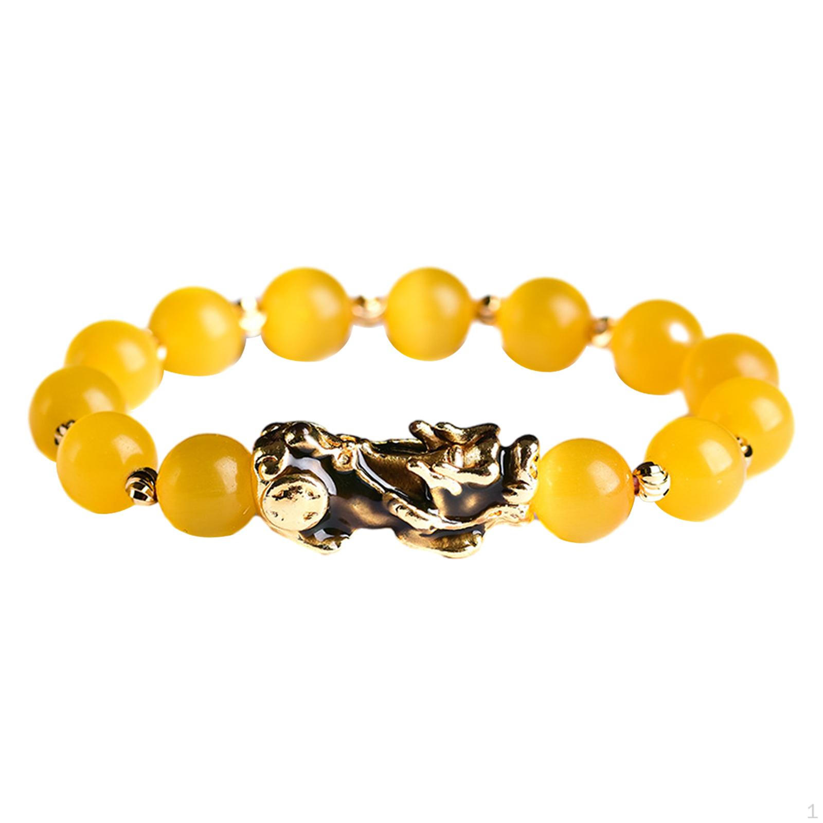 

Feng Shui Bracelets ,Wristband Bracelet ,Chinese Fashion Handmade Bead Color Changing Blue Turns Yellow
