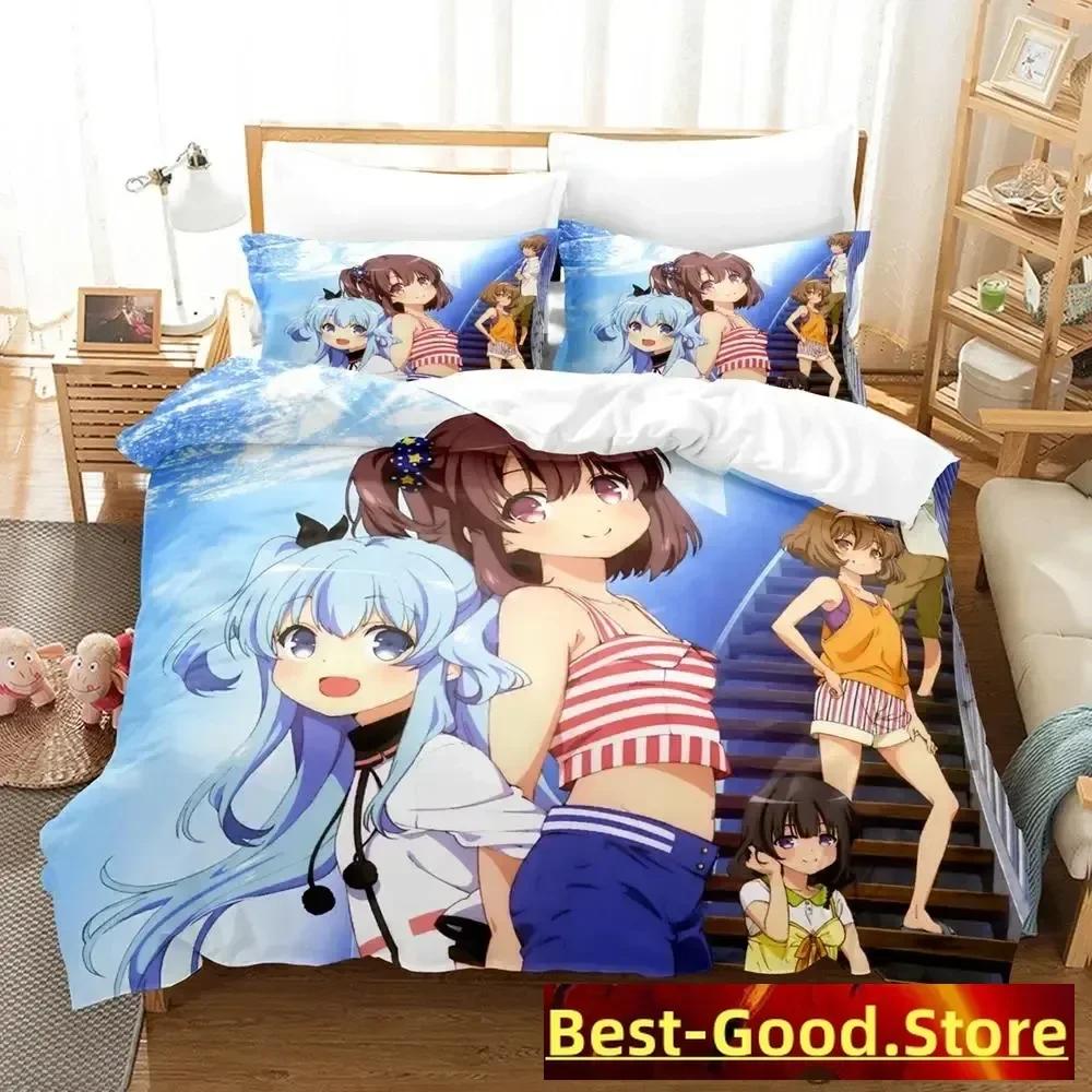 New Sora No Method Celestial Method Bedding Set Single Twin Full Queen King Size Bed Set Adult Kid Bedroom Duvetcover Sets Anime