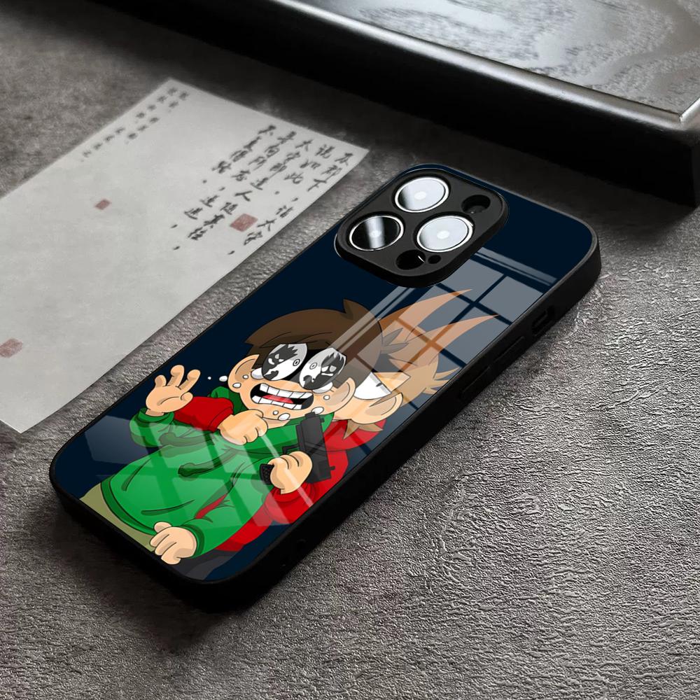Game Eddsworld Phone Case For iPhone 18 16 Pro Max 15 Plus 14 Pro 12 11 13 Mini X XR XS Max 8 7 Plus SE Glass Cover
