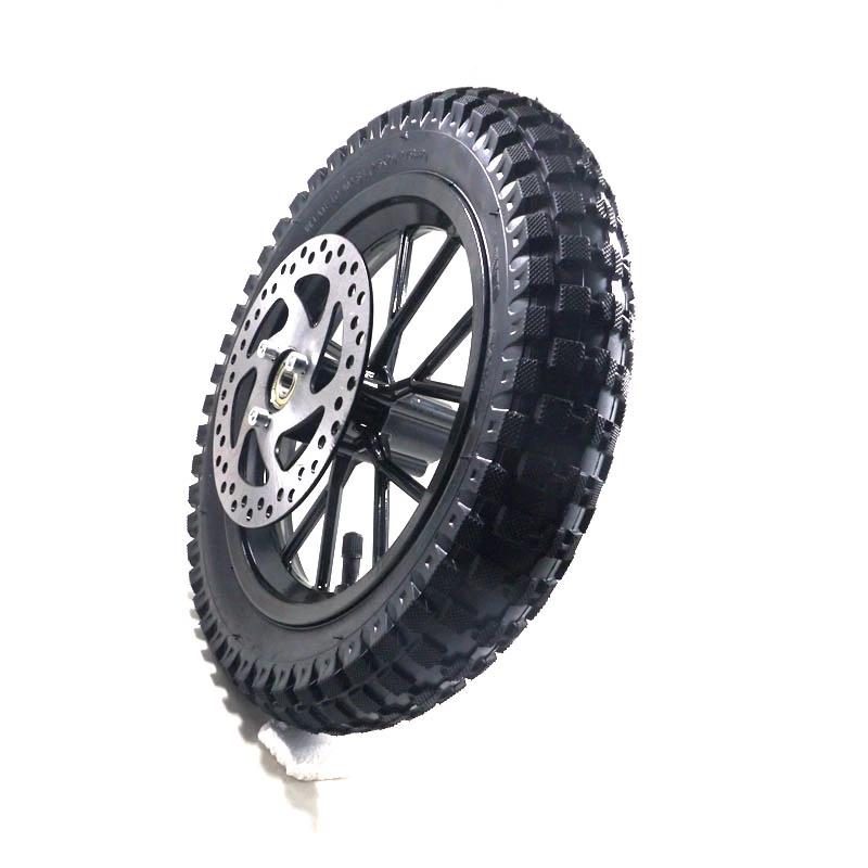Pocket Bike Mini Moto Gasroller Vordere Hintere Felge Lager Bremsscheibe Rotor Ritzel Für Reifen 12,5 x 2,75 Schlauch 12 1/2*2,75
