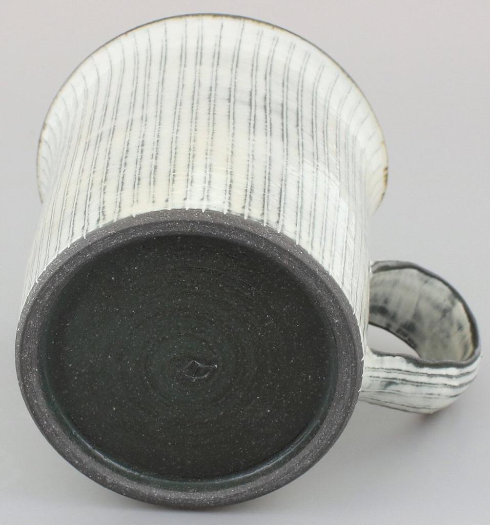 Maeken Kyo-yaki, Kiyomizu-yaki, Seki-gama mug, White Grass