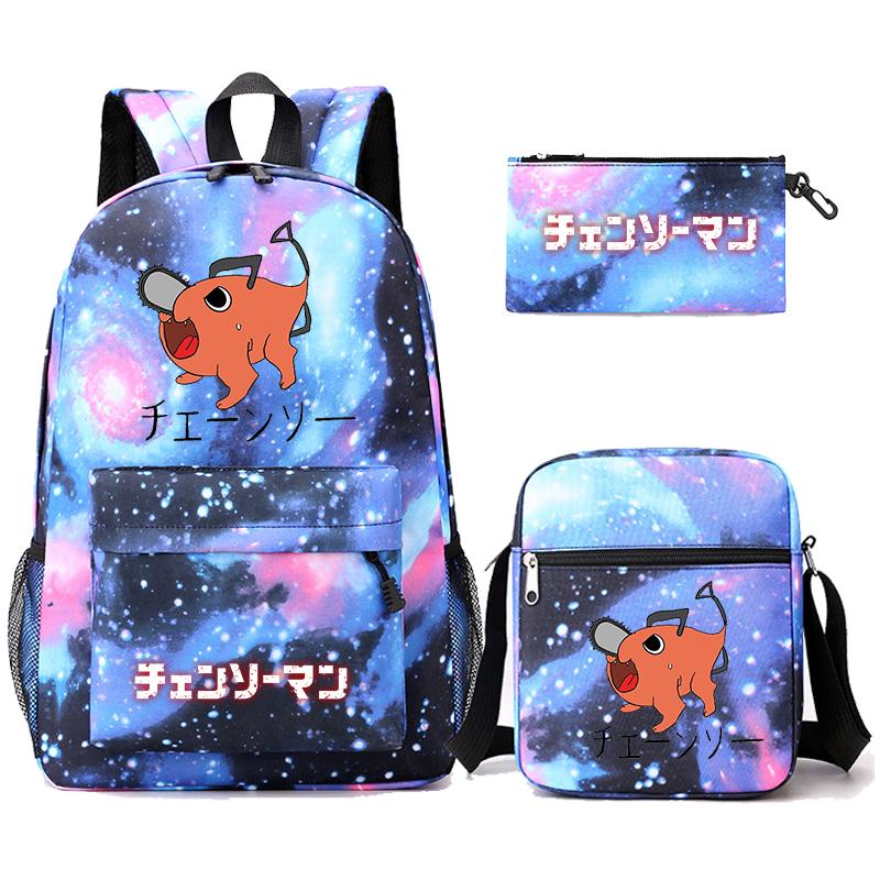 3 Teile/satz Anime Gedruckt Rucksack Sharingan Jugendliche Große Kapazität Cartoon Student Schul Mädchen Zurück Zu Schule Tasche