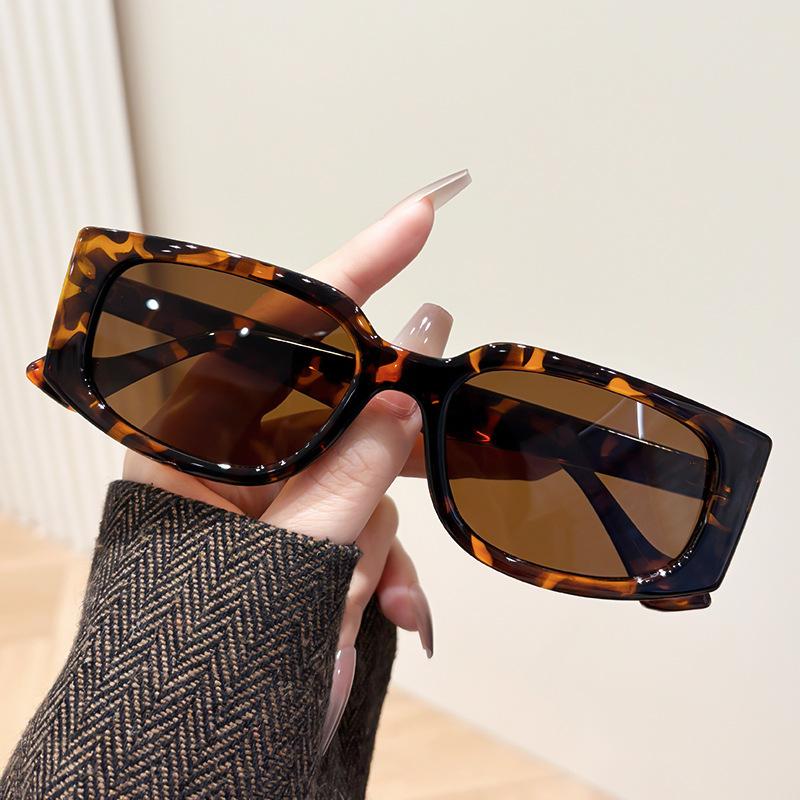Fashion Square Sunglasses Big Face Thin Personality Versatile Sunglasses Same Sunglasses