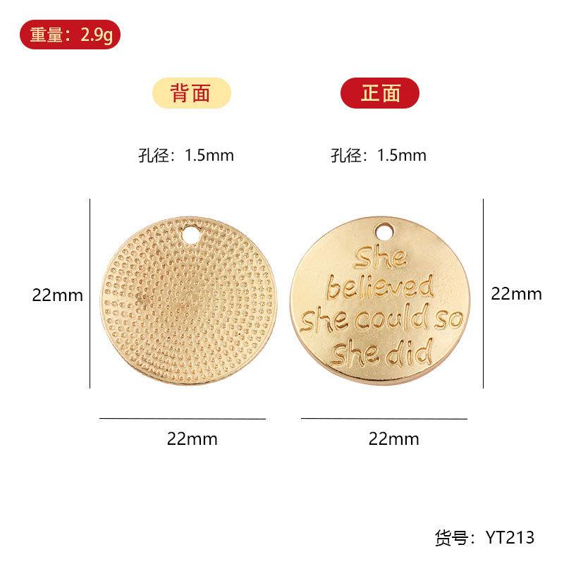 YT zinc alloy oil dripping small pendant, bracelet pendant, Christmas zinc alloy small size pendant