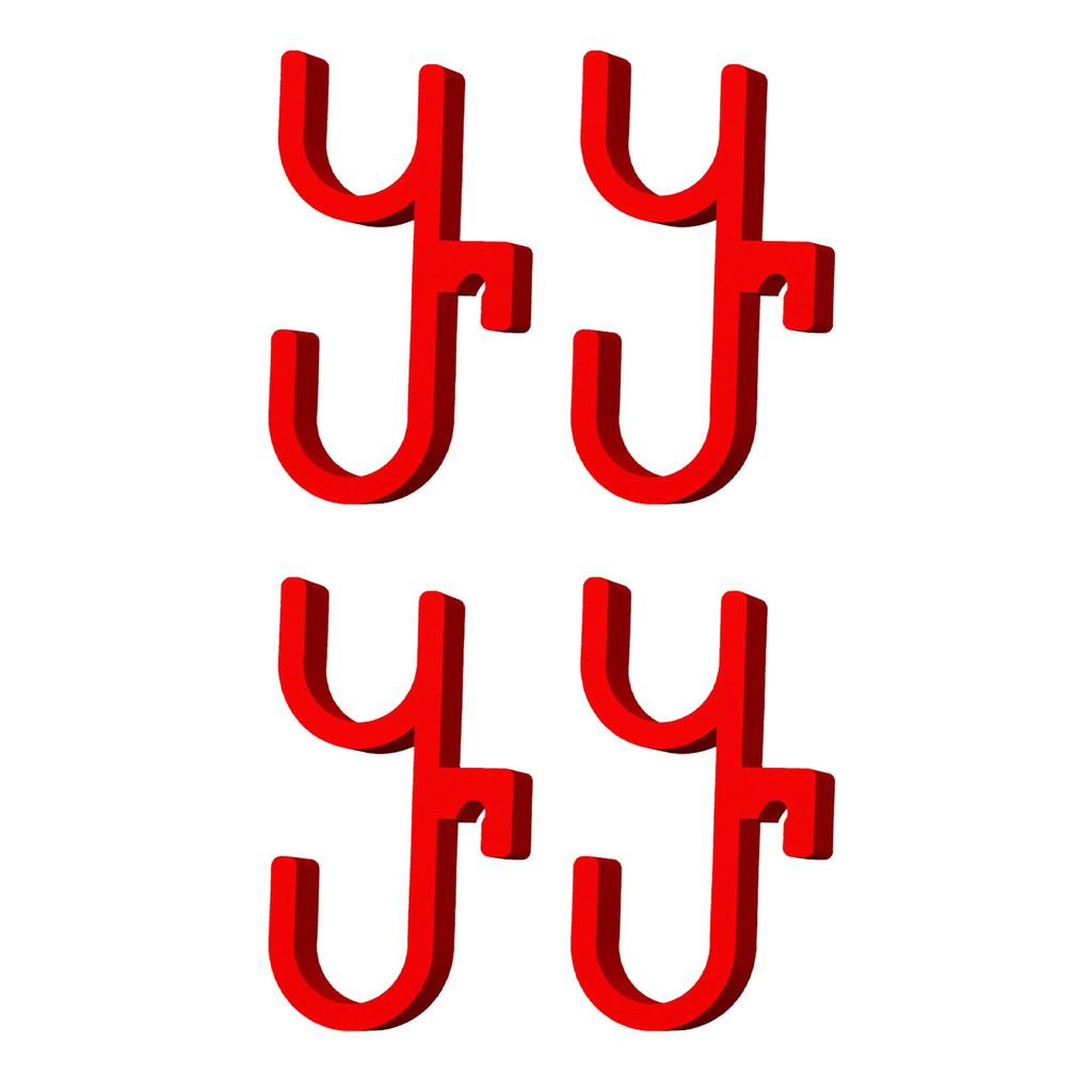 2/4/6pcs Car Umbrella Hook Dual Hooks Multi-Purpose Hooks PLA Material Anti Slip Design for SUV Sedan Trunk Organizer