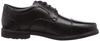 Rockport Taylor Waterproof Cap Toe Business Shoes, Men's, Black, 25.0 cm Wide