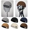 Solid Color Brimless Hat Corduroy Hip Hop Hat Fashion Dome Melon Cap  Unisex