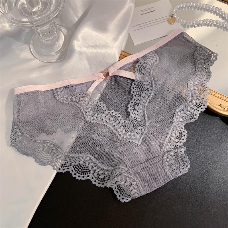 Chiloți damă eleganți din dantelă, cu talie joasă și fără cusături: Respirabil, Subțire și Elegant