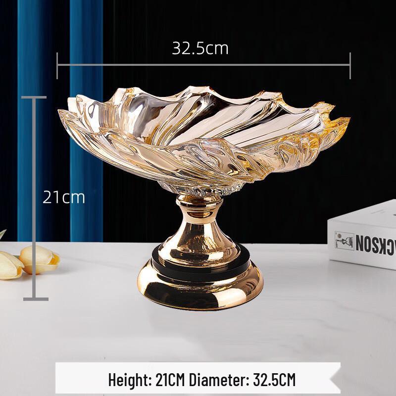 Flevance European Style Crystal Glass Fruit Plate
