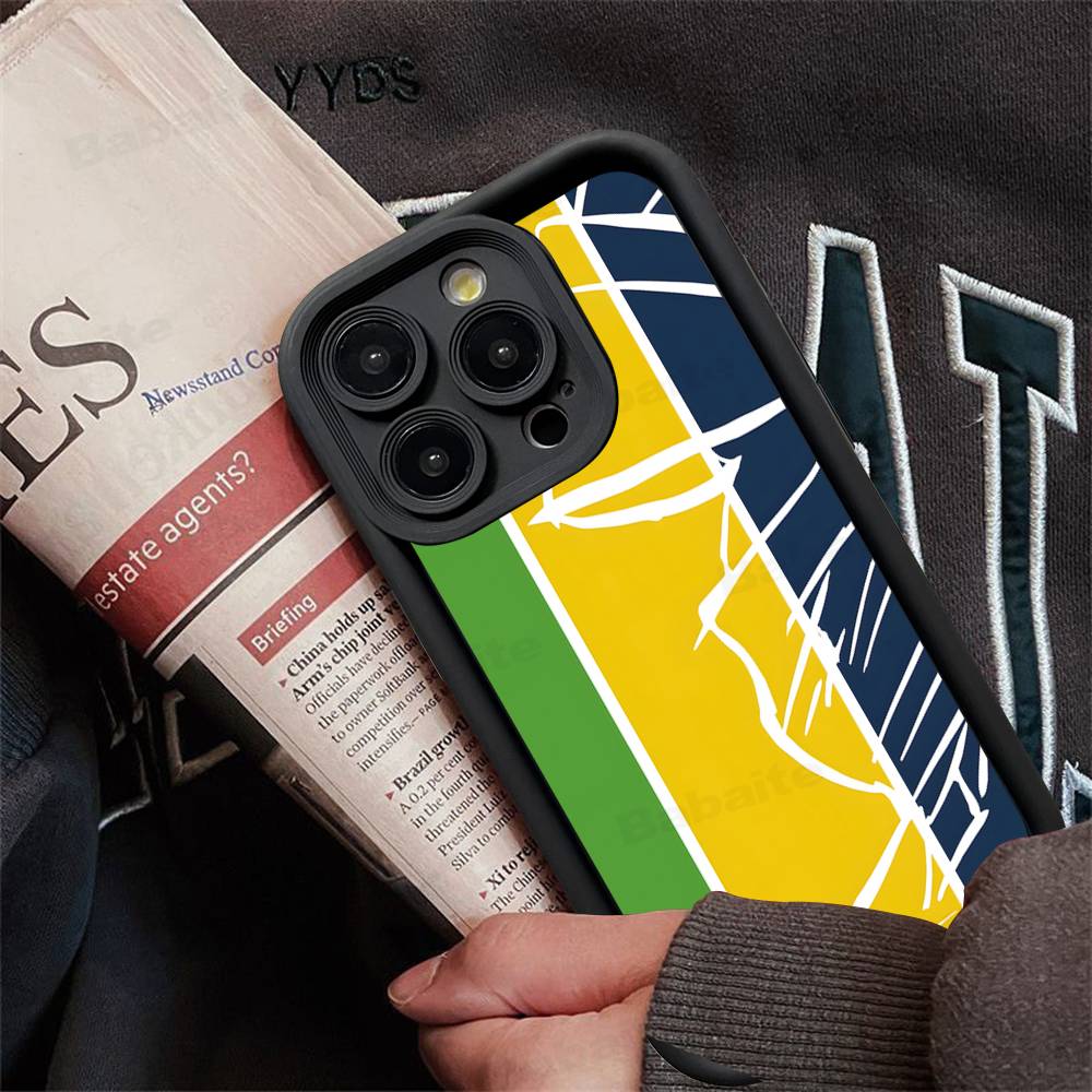 Capa de Celular Ayrton S-Senna H-Capacete F-F1 Racing Para IPhone 17 16 15 14 13 12 11 Pro Max Mini Plus Capa Traseira Macia de TPU