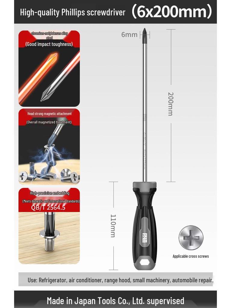 High-Quality Industrial Screwdriver Set: Phillips, Flathead, Torx, Strong Magnetic, Durable Manual Tools