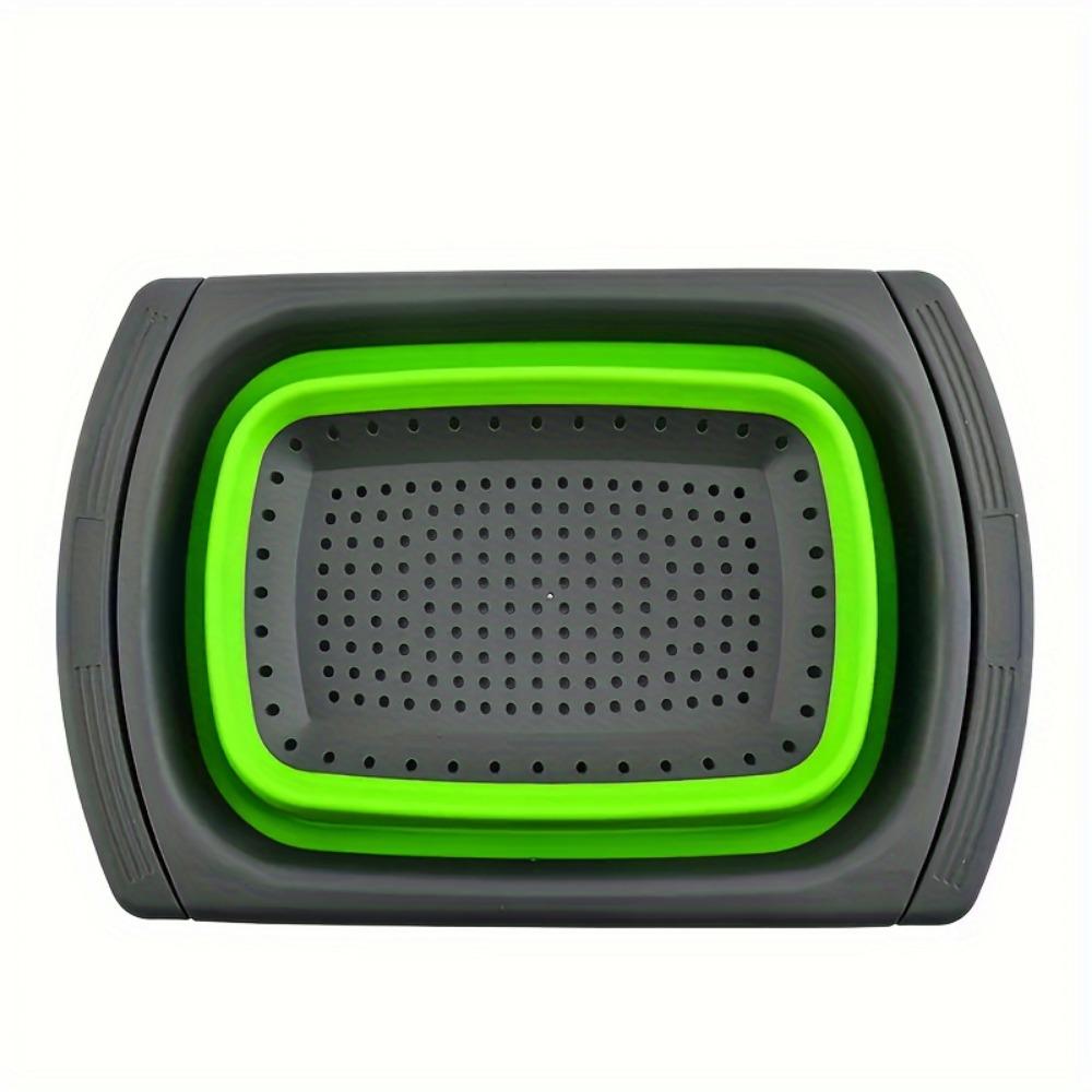1 PCS Foldable Silicone Colander - Food Grade, Vegetable Fruit Drainer