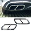 A51K-AMG Car Tail Throat Exhaust Pipe Muffler Tip Cover For Mercedes Benz C-Class W206 C200 C260 C300 +