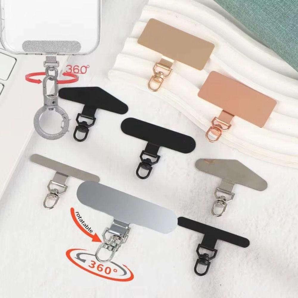 5Pcs Ultra-thin Phone Lanyard Connecter 360° Rotating Phone Patch Gasket Phone Accessory