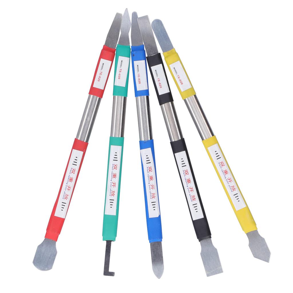 TE020 5 In 1 MultiFunction Pry Bar Glue Scraping Stainless Steel Scraper Repair Tool