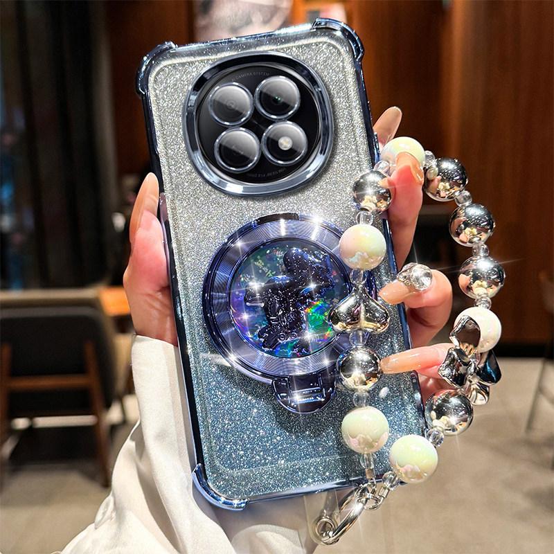 2026 New Year's model is suitable for Redmi note15 mobile phone case note14Pro + money soon rotating gyro bracket