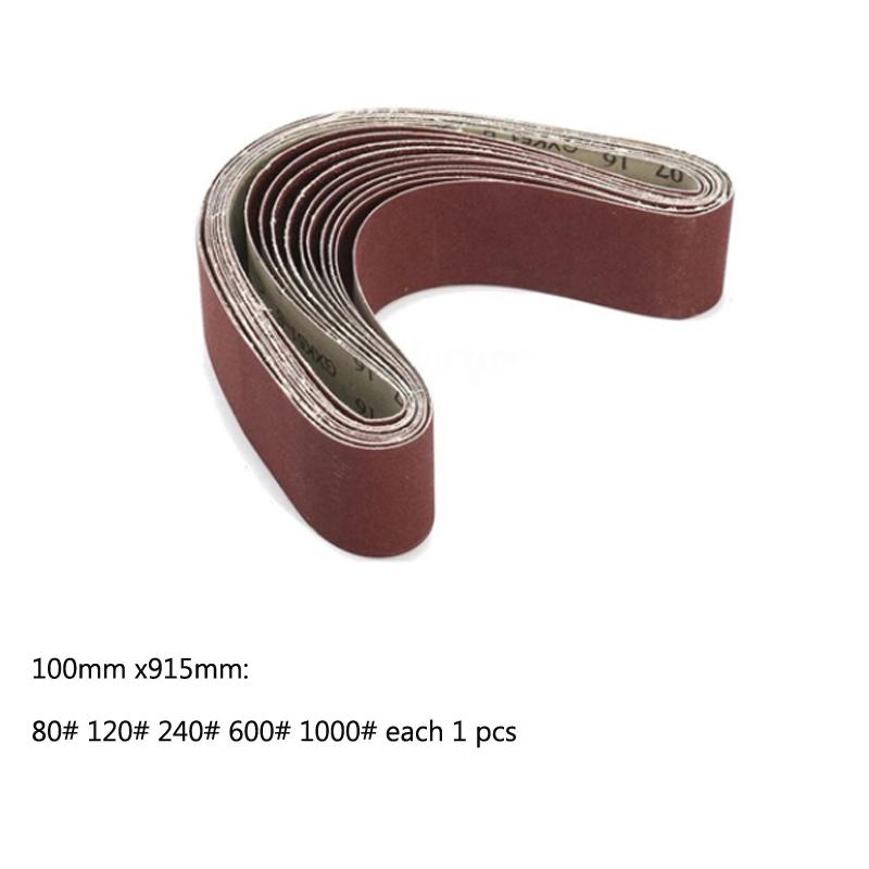 Sanding Belts/Disc Sanding Polishing Paper 40-1000 Grit Assortment Metal Grinding Aluminium Bands Polisher Oxide Sander