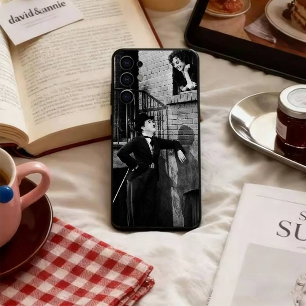 

Charlie Chaplin Phone Case Soft black For Samsung S25,S24,S21,S22,S23,S30,Ultra,S20,Plus,Fe,Lite Samsung S24
