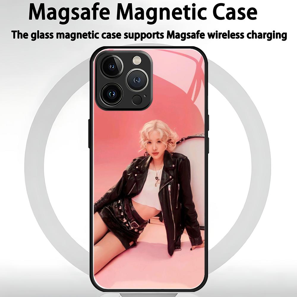 INS R-ROSIES Phone Case For iPhone 17 air 16 e 15 14 13 12 11 Plus Mini Pro Max Glass Magnetic Case