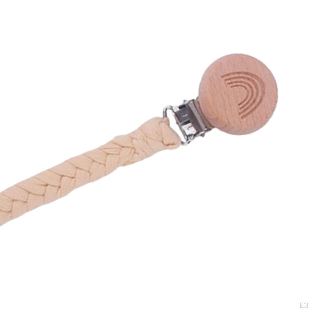 3 Pieces Pacifier Clip Beech Universal Chain for Family Girls Boys Toddler