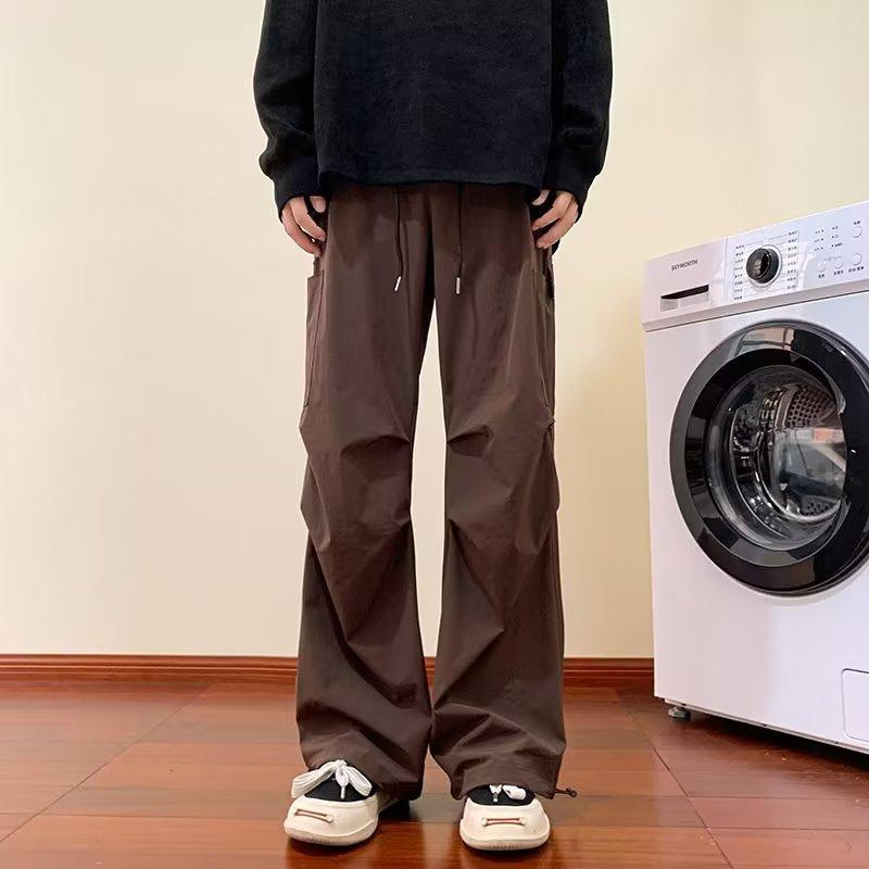 комбинезон мужской весна и осень американский ретро хай стрит модный бренд хулиганский красивый свободный прямой повседневные брюки M