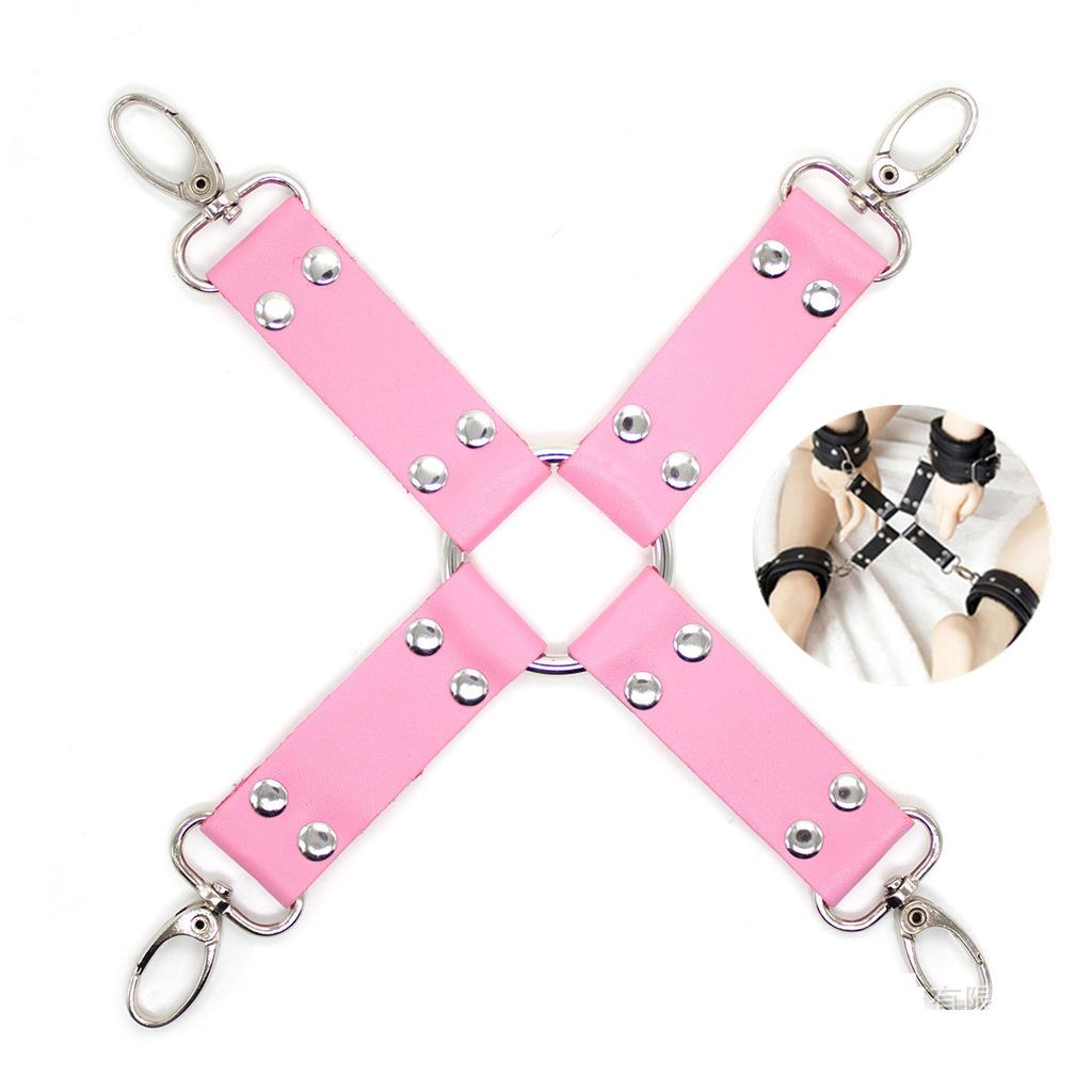 Zestaw Bondage Bdsm skórzane kajdanki zestawy z biczem zaciski na sutki Ball Gag zabawki erotyczne dla kobiet pary Flirt gry dla dorosłych