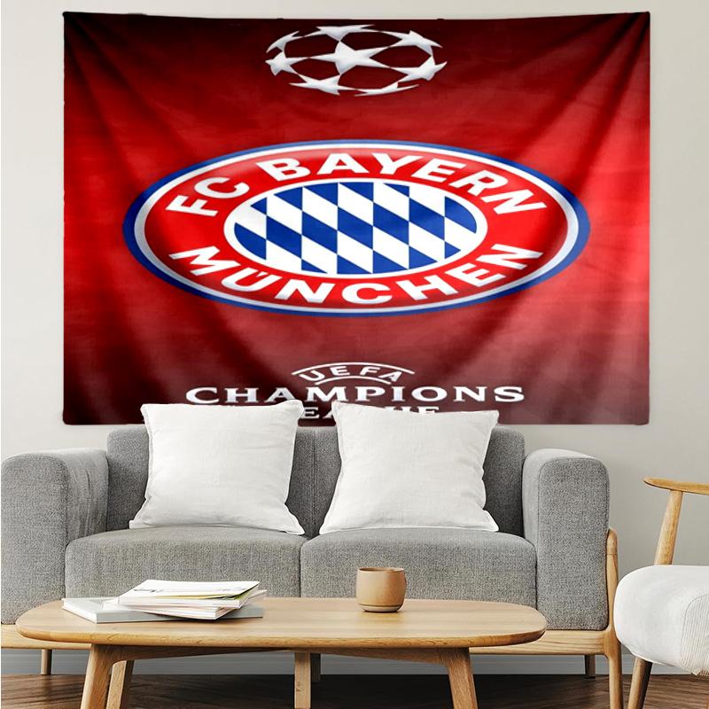 Munich FC Crest Printed Printed Tapestry, for Bedroom,Livingroom, dormitory, Large Wall Decor, Fabric Decor Fan Birthday Gifts
