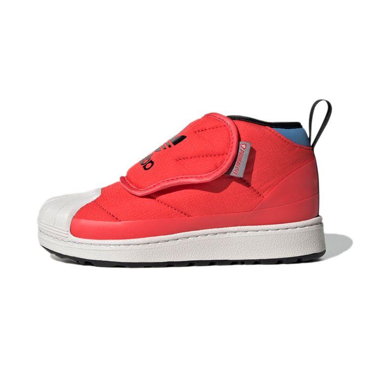 

Adidas Оригинальные ботинки Superstar 360 Удобные Универсальные Полувысокие Детские Кеды для Скейтбординга Арбузно-Красные Детские ботинки S23972 31